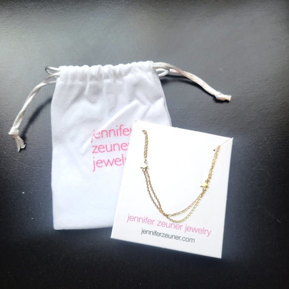 Star Double Necklace Gold-Plated - Picture 2 of 6